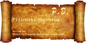 Pilinszki Dorottya névjegykártya